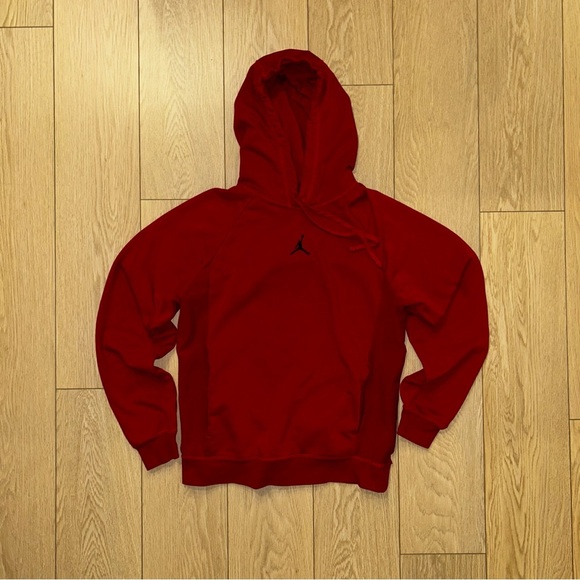 Jordan Sport Crossover Men's Dri-FIT Fleece Pullover Hoodie Gym Red Size Small - Picture 3 of 11
